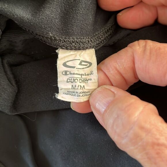 Champion Duo Dry Turtleneck Athletic top Size M GUC Black - Picture 4 of 5